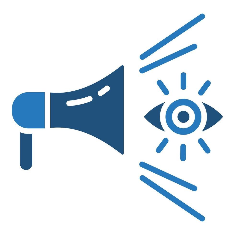 brand visibility icon line illustration vector
